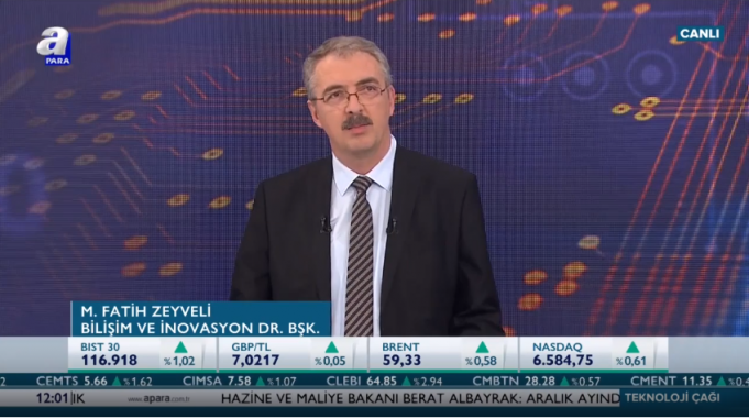 Bilişim ve İnovasyon Derneği Başkanı Mehmet Fatih Zeyveli A Para'da Teknoloji Çağı Programının Konuğu Oldu Bilişim ve İnovasyon Derneği Başkanı Mehmet Fatih Zeyveli A Para'da Teknoloji Çağı Programının Konuğu Oldu